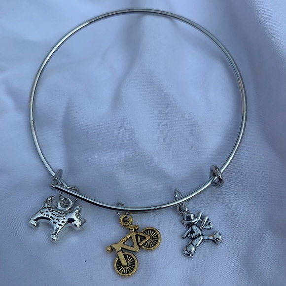 Brand New! Handmade! Adjustable Charm Bangle Bracelet! - Picture 3 of 6